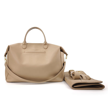 Diaper bag - Beige leather